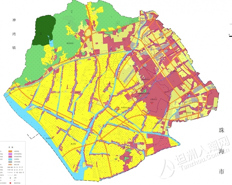 寻找坦洲镇完整的地图