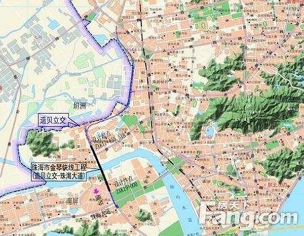 金琴快线工程将与香海大桥支线相接.图片