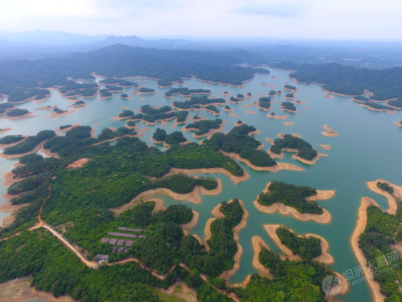 航拍台山千岛湖