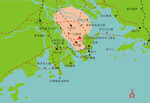 坦洲镇地图高清位置图片