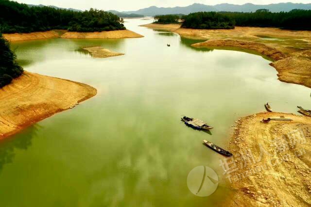 航拍台山大隆洞水库