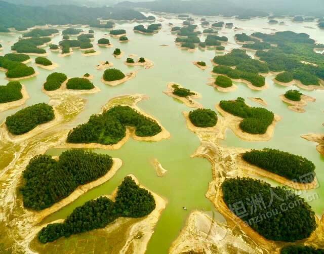 航拍台山大隆洞水库