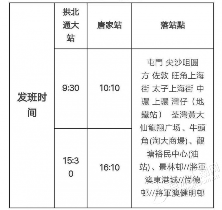 信禾巴士即将开通珠海—香港线路