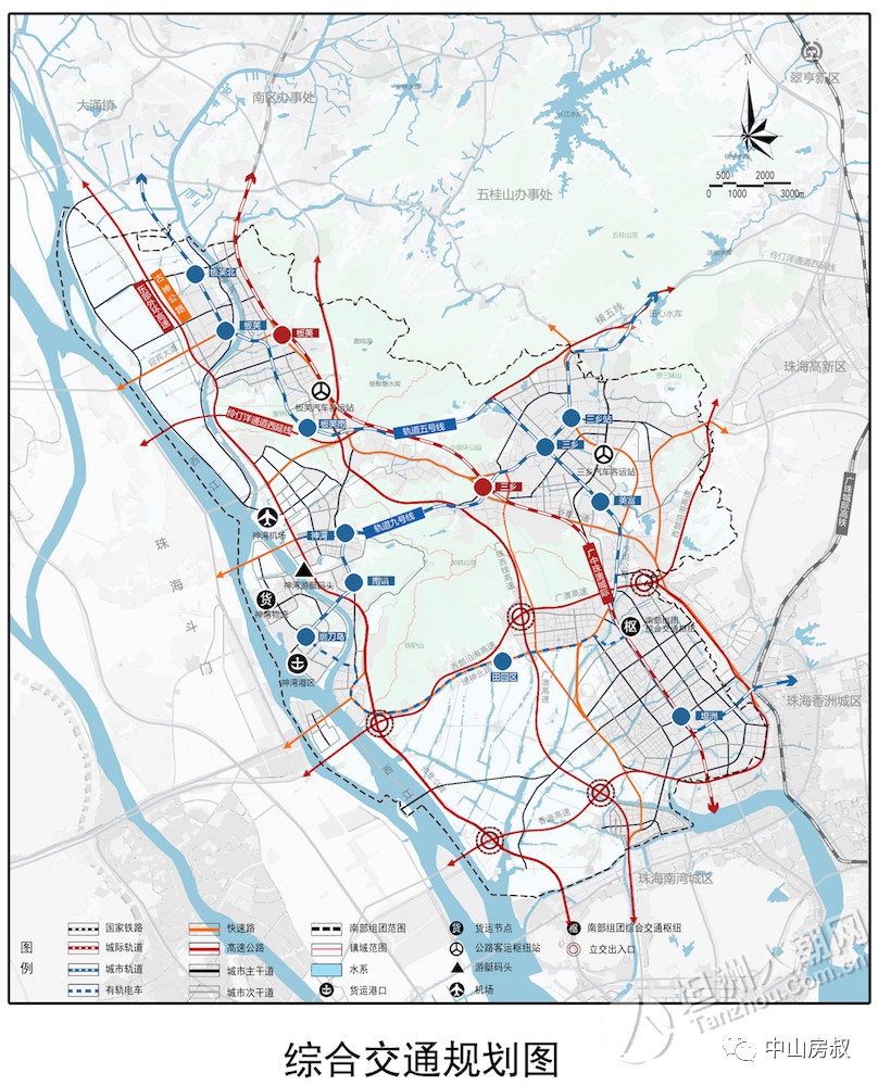 坦洲公路规划图图片