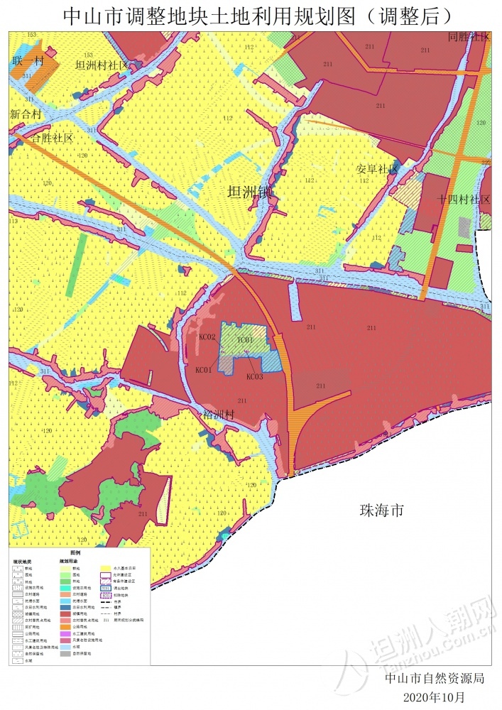 坦洲镇地图高清位置图片