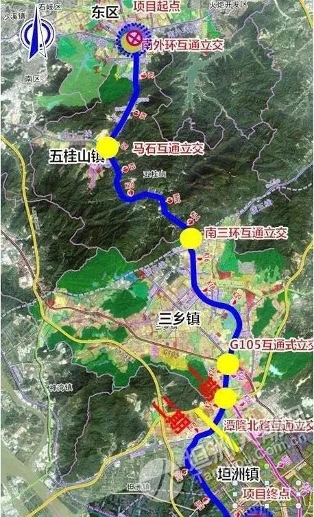 三乡登贤路线路图图片